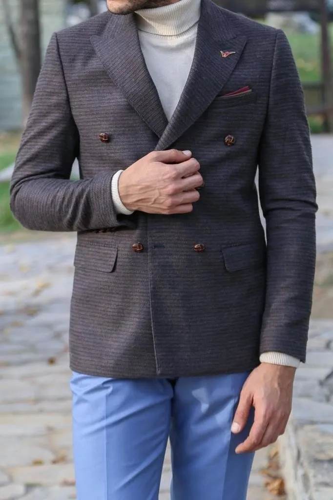 15529 Brown Blazer Jacket