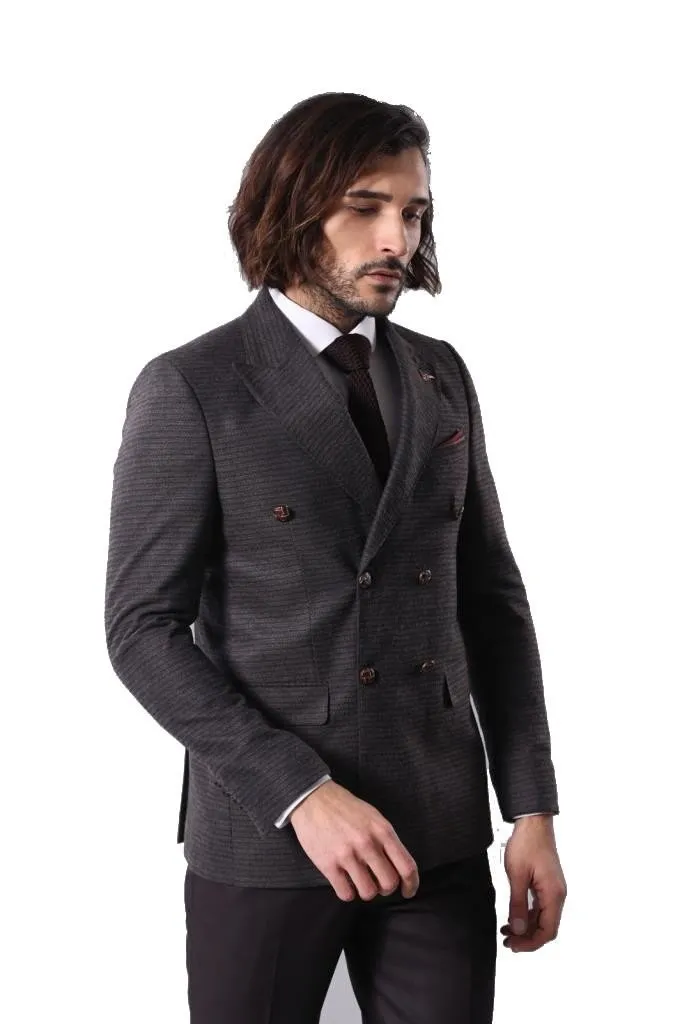 15529 Brown Blazer Jacket