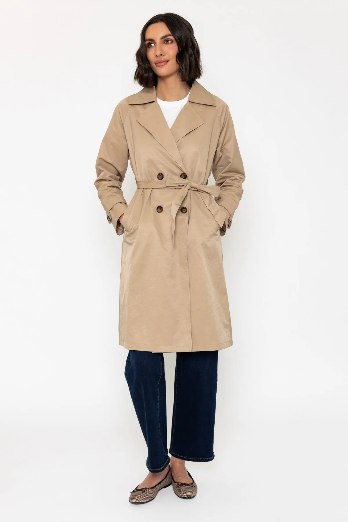 Classic Trench Coat in Camel
