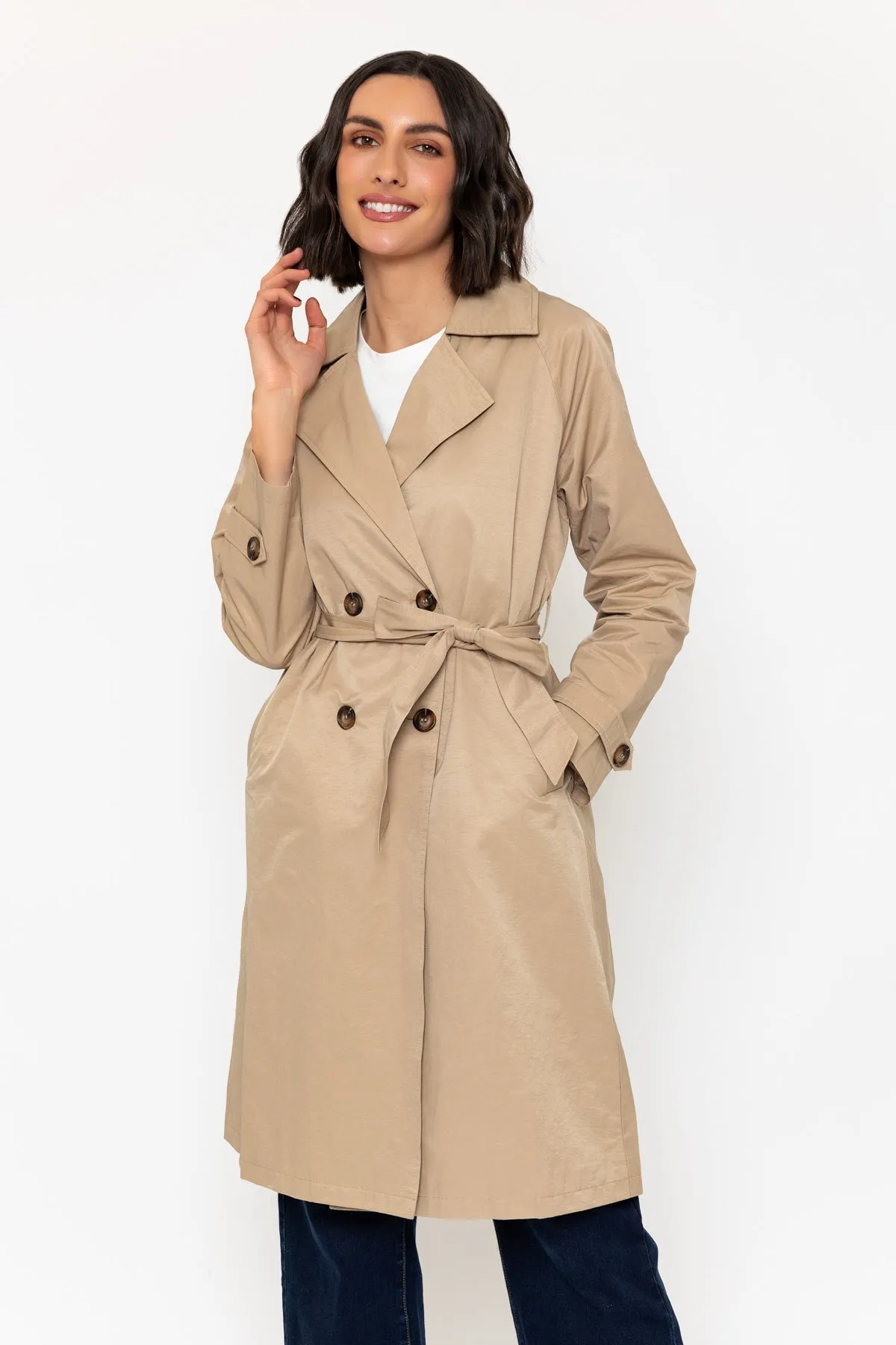 Classic Trench Coat in Camel