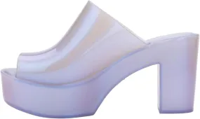Melissa Mule Heel Collection - Fashion Sandal for Women - Iridescent Comfortable Mule Style - High-Shine Upper with Bubblegum Scent - Chic and Sophisticated