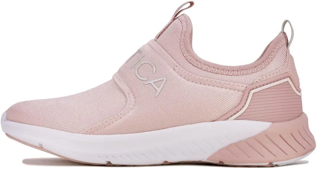 Nautica Youth Girls Slip-On Athletic Sneakers - Stylish Running and Tennis Shoes for Little and Big Kids