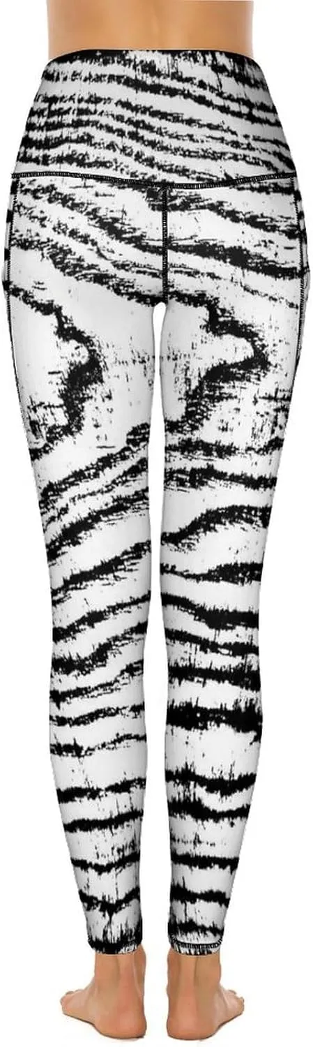Nugier Soft Tummy Control Yoga Pants with Pockets, Women High Waist Leggings(S-2XL)