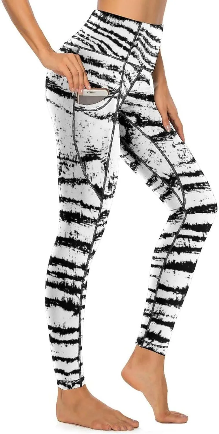 Nugier Soft Tummy Control Yoga Pants with Pockets, Women High Waist Leggings(S-2XL)