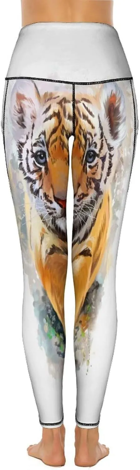 Nugier Soft Tummy Control Yoga Pants with Pockets, Women High Waist Leggings(S-2XL)