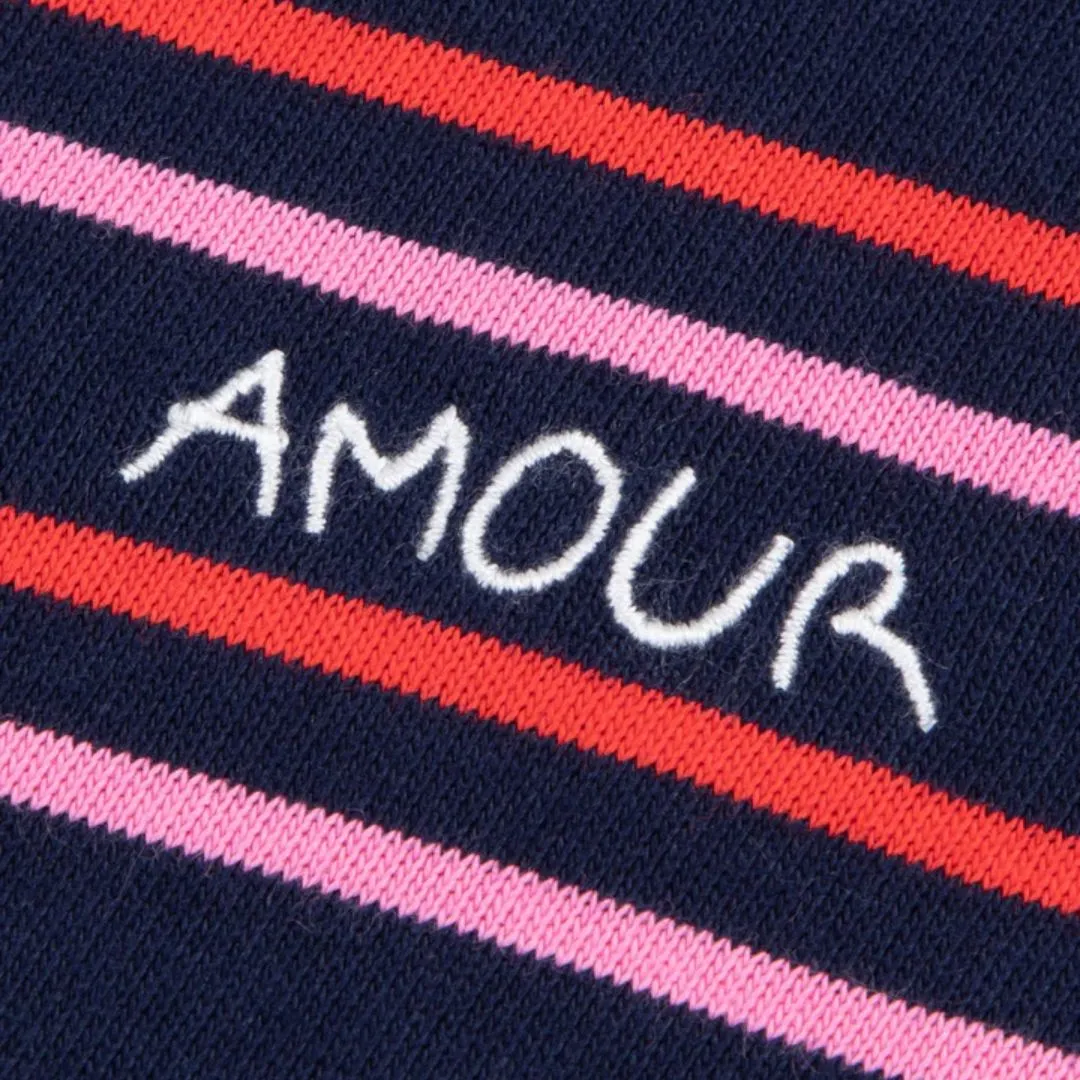 "Amour" Montpar Sailor Shirt (Navy Multico)