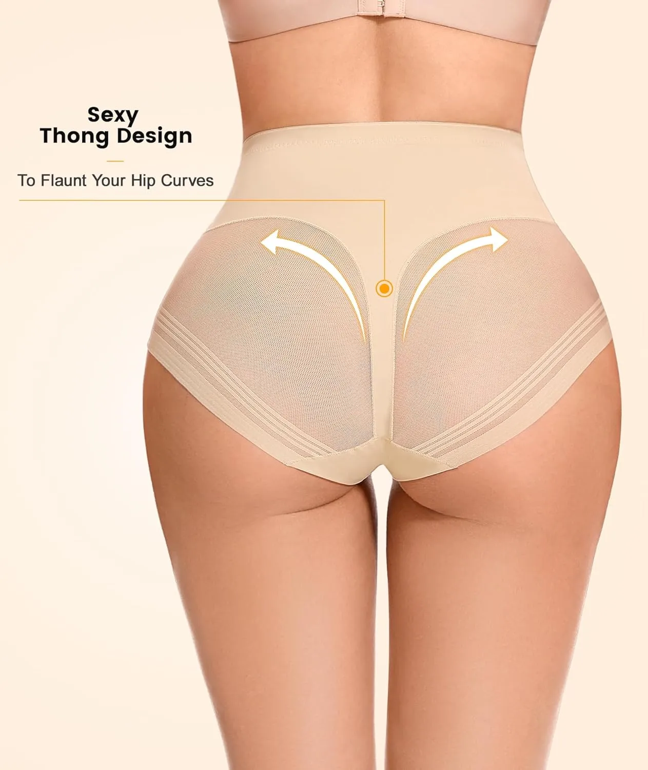 SIMIYA Tummy Control Shapewear for Women High Waist Trainer Shaping Underwear Panties Stomach Compression Body Shaper Girdle
