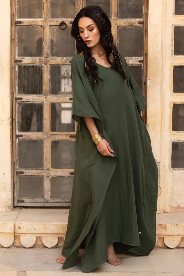 Tabitha Maxi Kaftan - Khaki