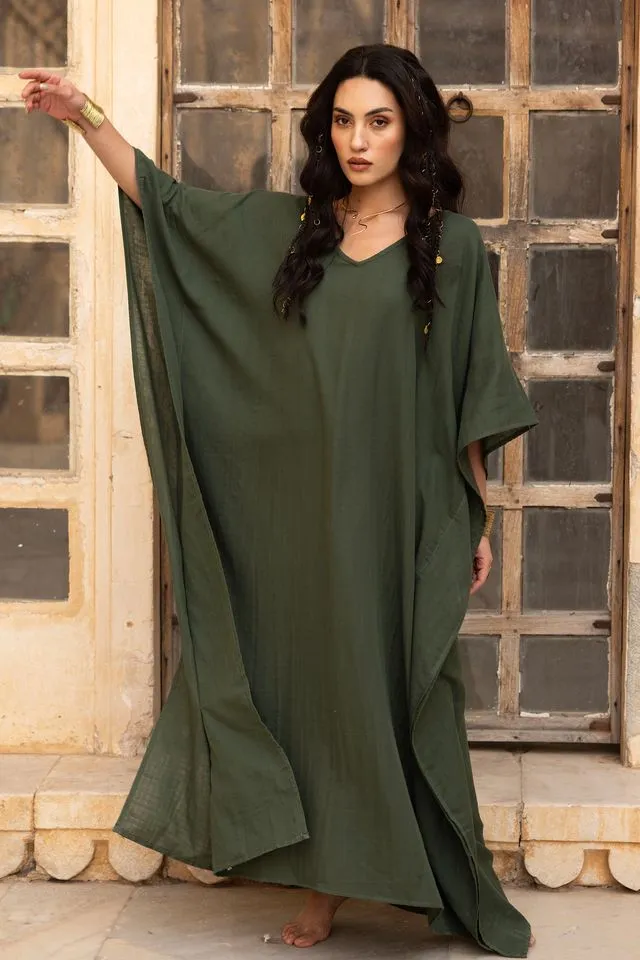 Tabitha Maxi Kaftan - Khaki