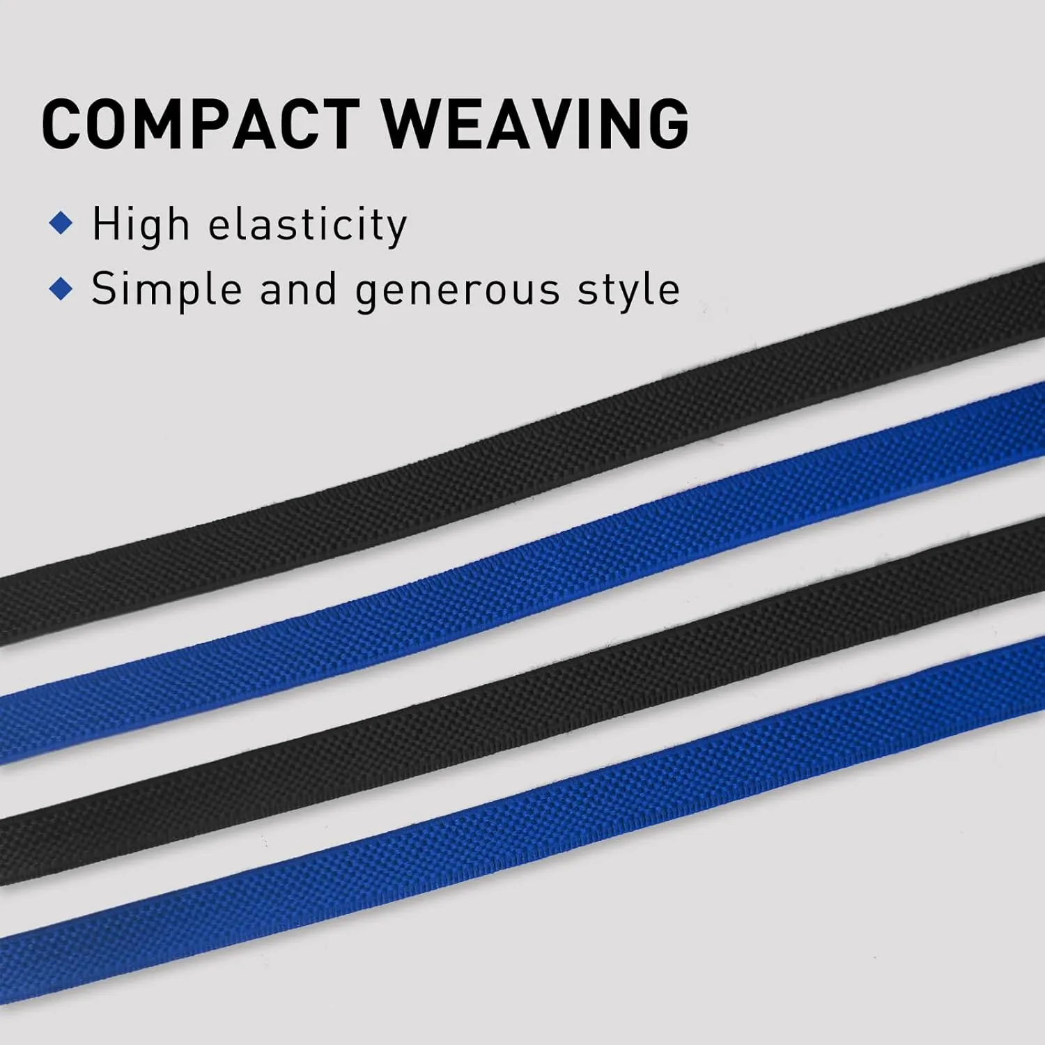 UamGlsob 2 Pairs 5/16" Flat Elastic Long Shoe Laces Replacement Laces for High Tops, Stretchy Shoelaces Shoe Strings