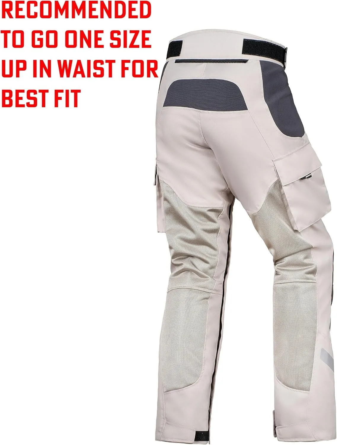 WICKED STOCK Mesh Motorcycle Pants - Armor CE Level 2 Motocross Pants