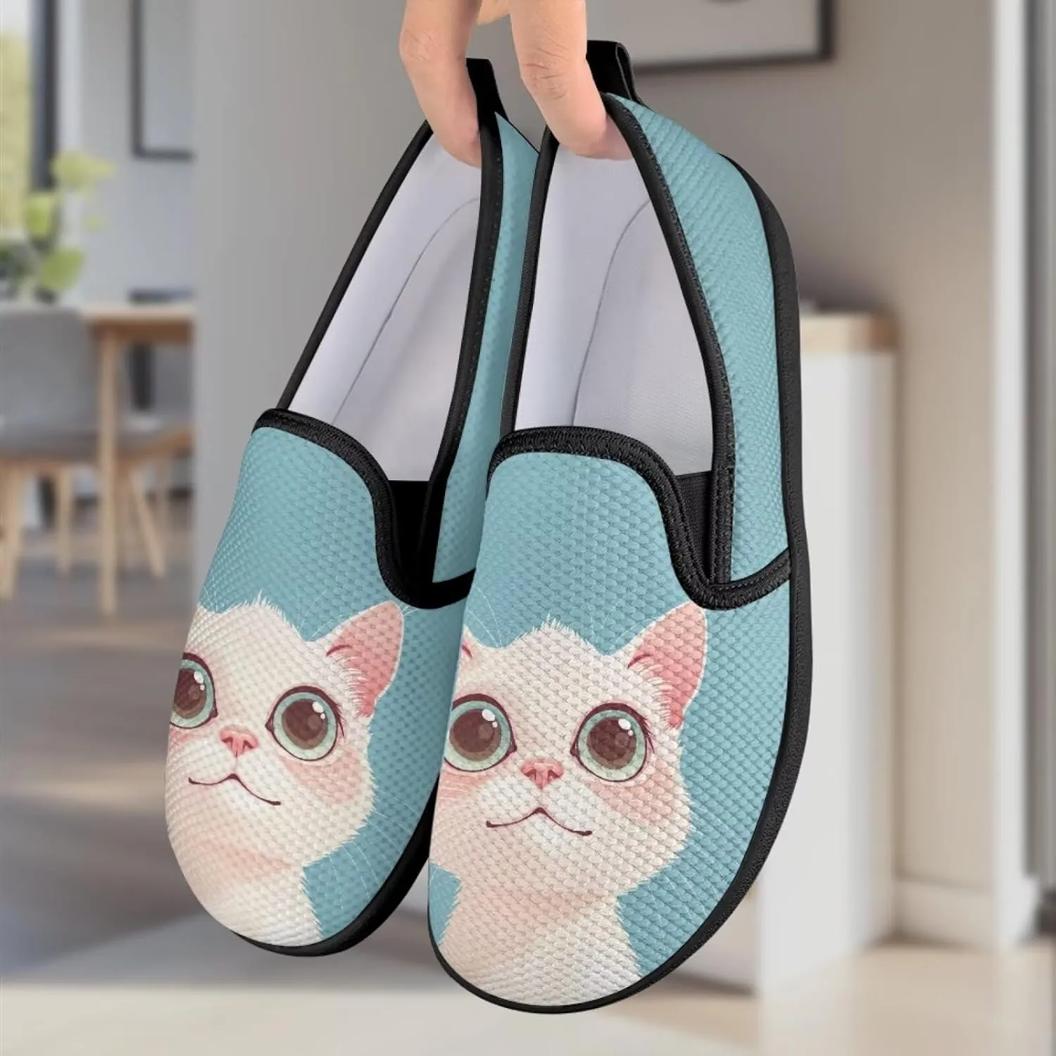 Women's Causal Dog Walking Shoes Non Slip Loafers Flats Breathable Mesh Sneakers Comfort Office Work Shoes