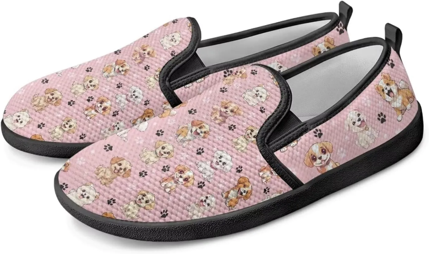 Women's Causal Dog Walking Shoes Non Slip Loafers Flats Breathable Mesh Sneakers Comfort Office Work Shoes