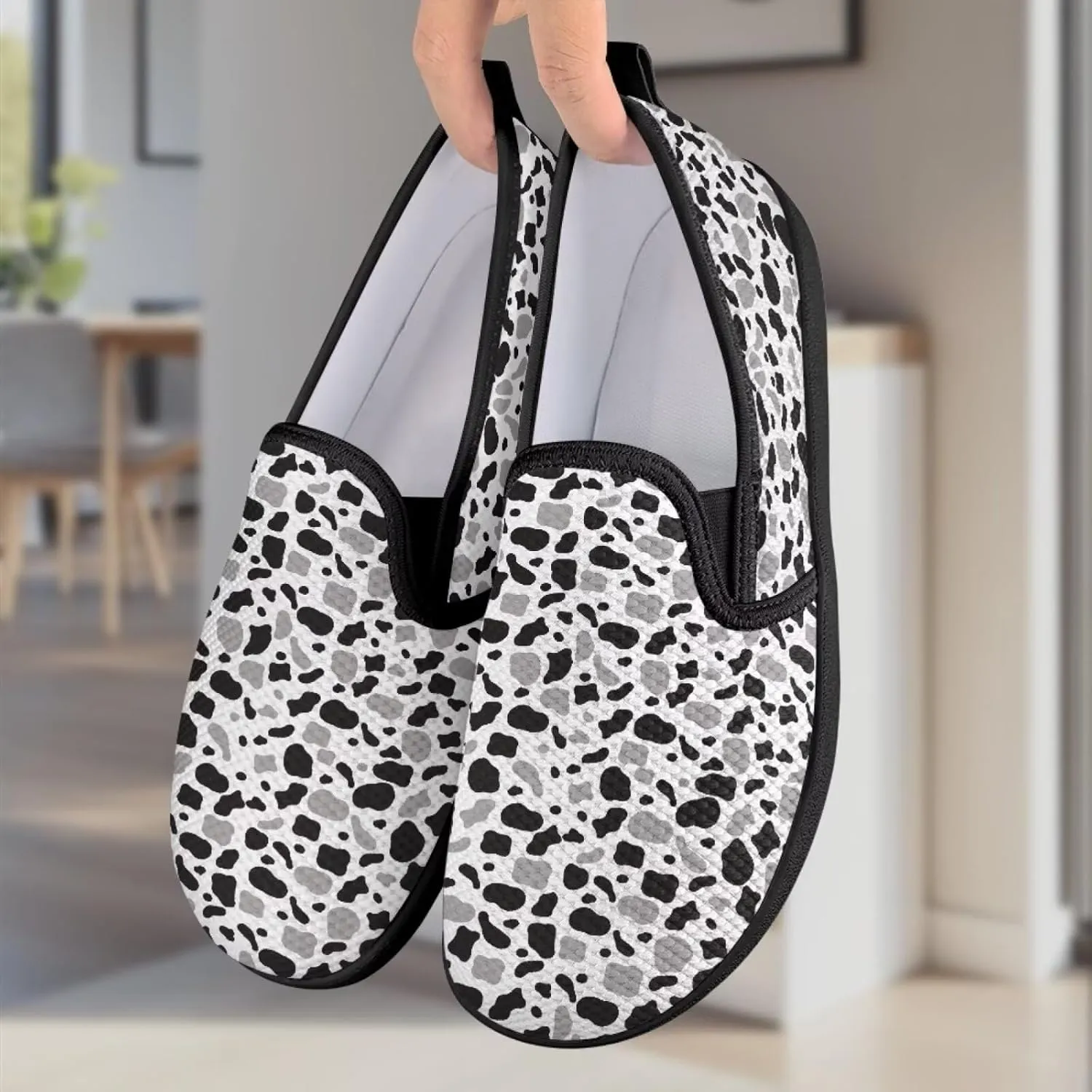 Women's Mesh Flats Shoes Slip on Platform Loafers Breathable Dress Work Business Shoes US 5.5-10.5
