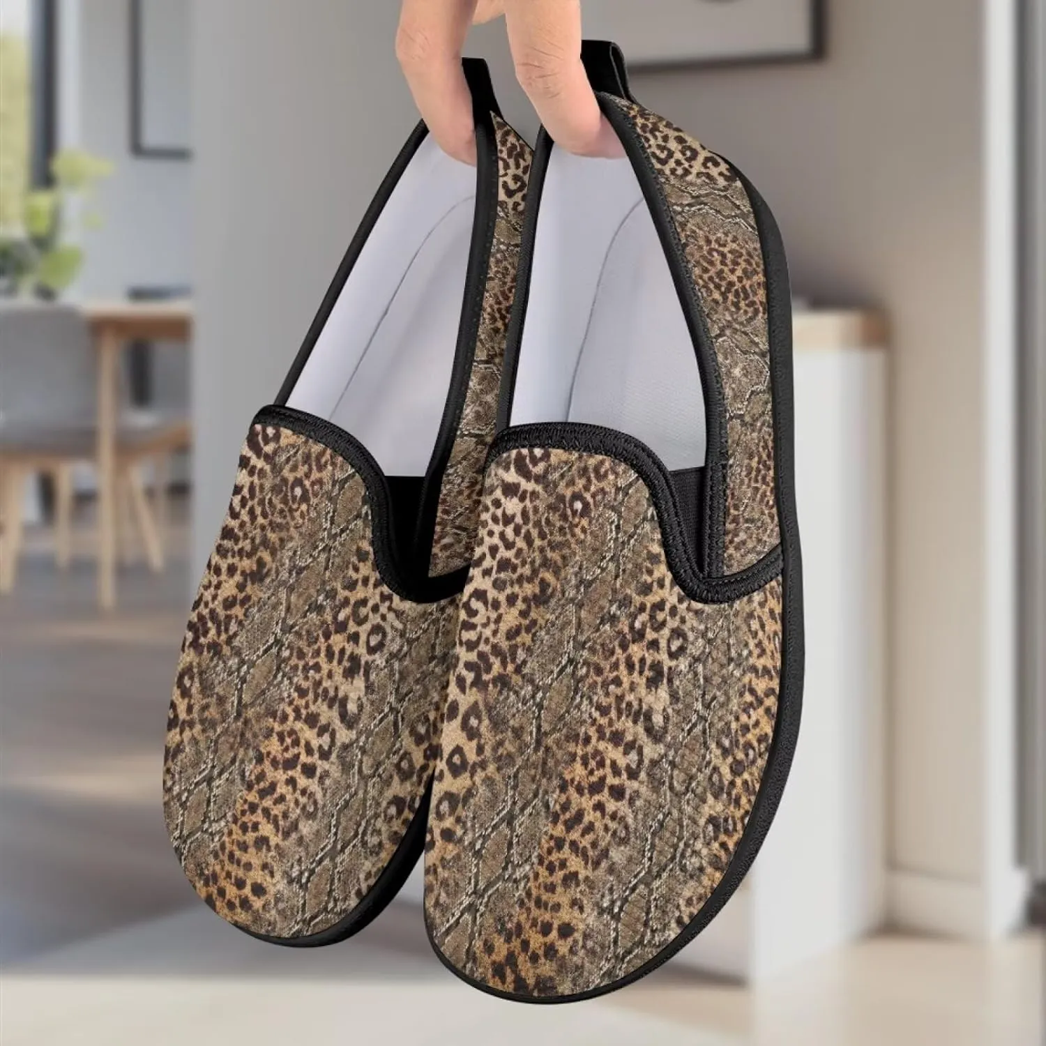 Women's Mesh Flats Shoes Slip on Platform Loafers Breathable Dress Work Business Shoes US 5.5-10.5